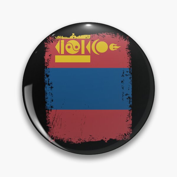 Item preview, Mongolia Flag Distressed designed and sold by rafaeltto.