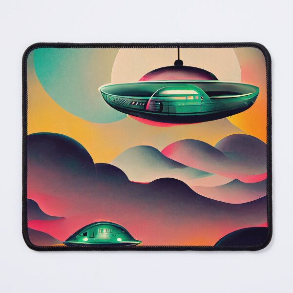 Item preview, Hipster Retro UFOS designed and sold by deificusArt.