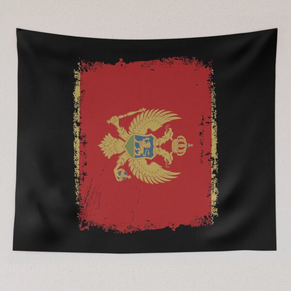 Item preview, Montenegro Flag Distressed designed and sold by rafaeltto.