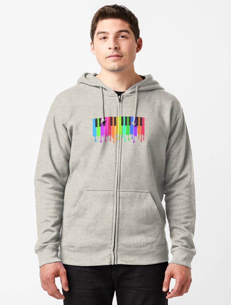 paint splatter zip up hoodie