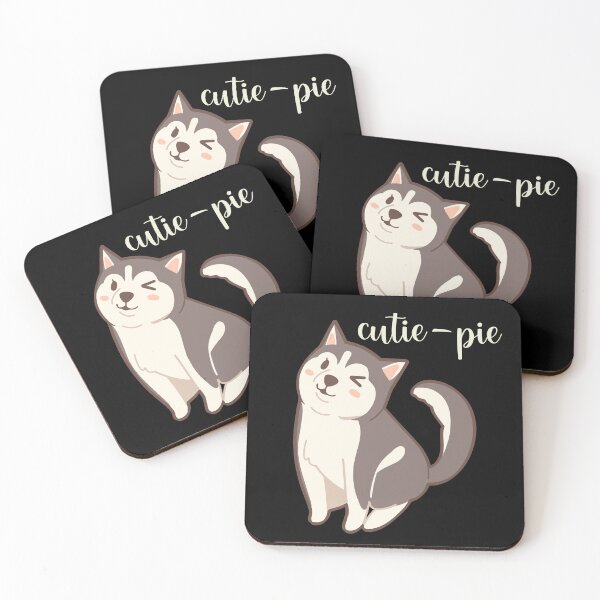 Item preview, Cutie - Pie Dog Design Black Background designed and sold by CreativNode.