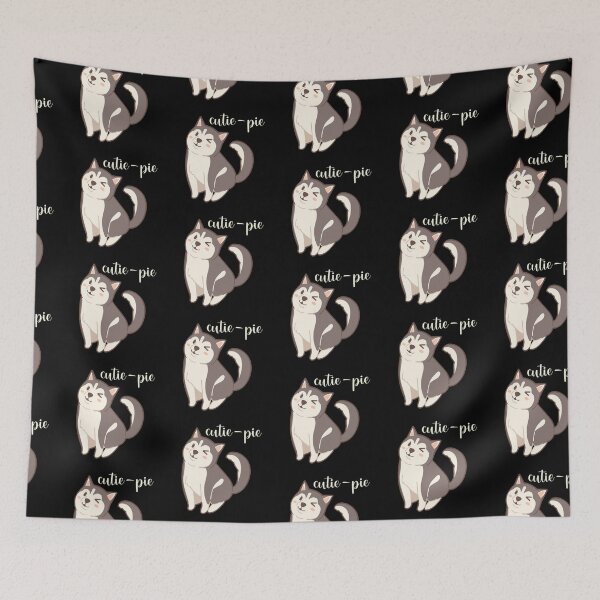 Item preview, Cutie - Pie Dog Design Black Background designed and sold by CreativNode.
