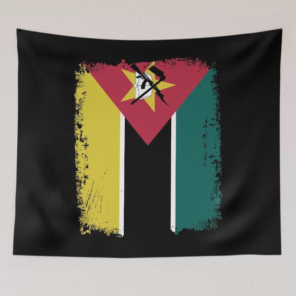 Item preview, Mozambique Flag Distressed designed and sold by rafaeltto.