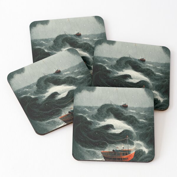 Item preview, Boats in a Storm designed and sold by deificusArt.