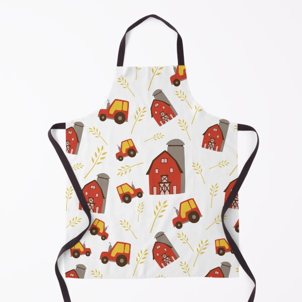 Item preview, Barn Tractor Silo Wheat Farm Theme Seamless Pattern designed and sold by lizafaitho.