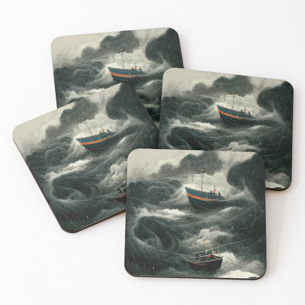 Item preview, Boats in a Storm designed and sold by deificusArt.