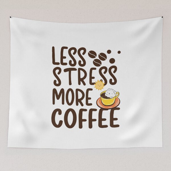 Item preview, Less Stress More Coffe designed and sold by Zakaria-4.