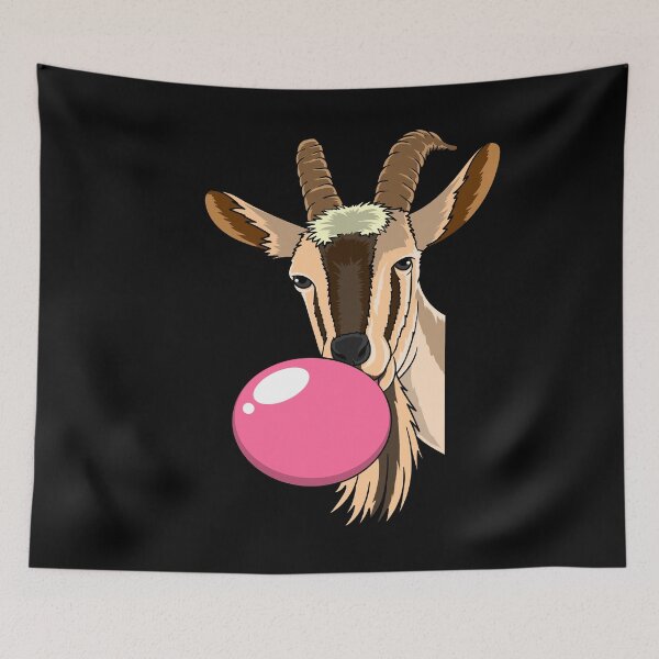 Item preview, funny goat with bubble gum designed and sold by Ibu83.
