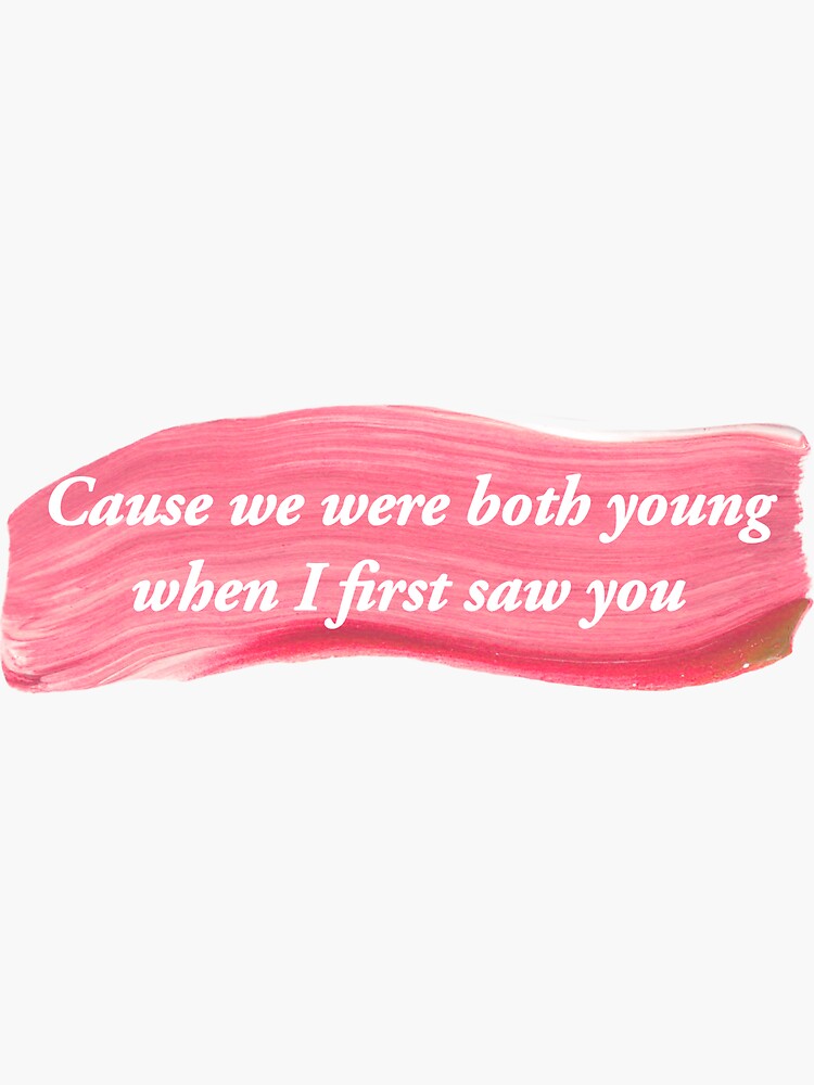 "Taylor Swift Love Story Lyrics" Sticker for Sale by EYO Redbubble