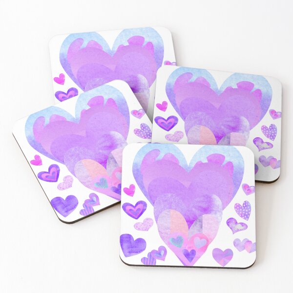 Item preview, Purple Hearts  designed and sold by Ala Muk.