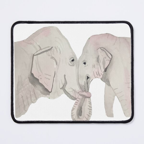 Item preview, Cute elephants in watercolor designed and sold by altairaleon.