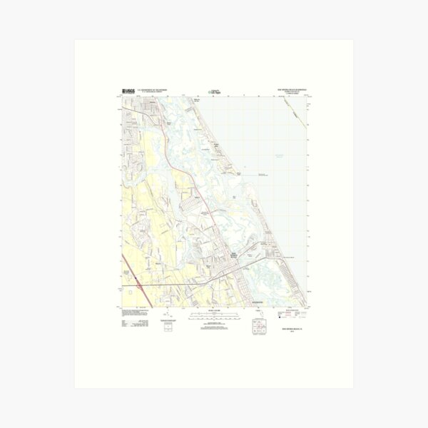 Item preview, USGS TOPO Map Florida FL New Smyrna Beach 20120716 TM designed and sold by wetdryvac.