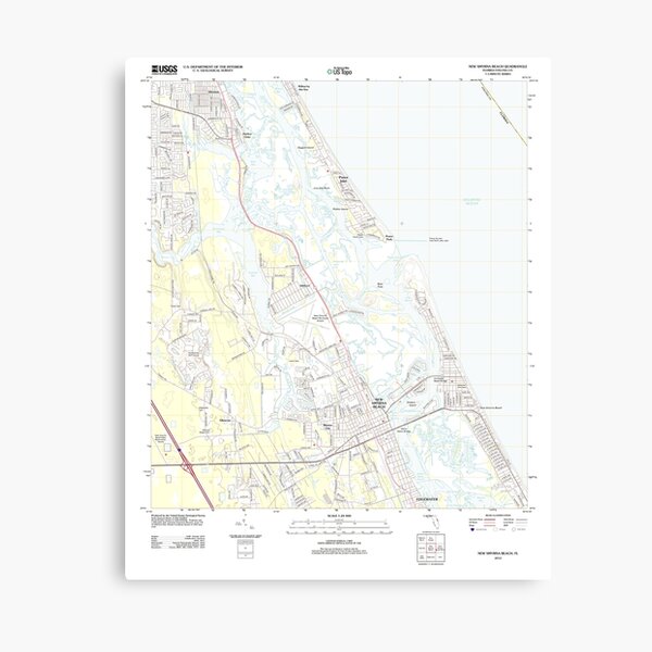 Item preview, USGS TOPO Map Florida FL New Smyrna Beach 20120716 TM designed and sold by wetdryvac.