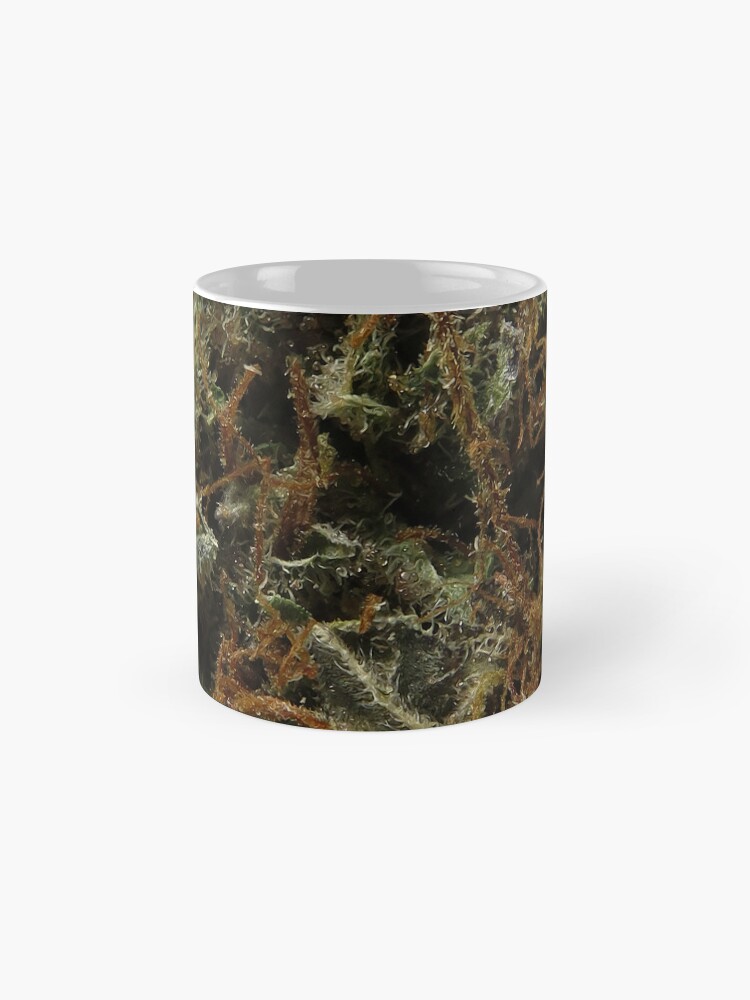 Thumbnail 4 of 6, Coffee Mug, Green Crack Macro Nug Mug designed and sold by UrbanAspects.