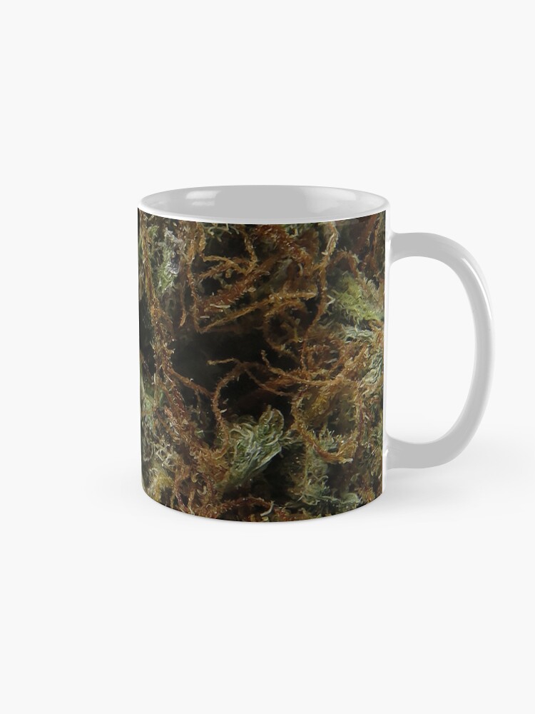 Thumbnail 5 of 6, Coffee Mug, Green Crack Macro Nug Mug designed and sold by UrbanAspects.