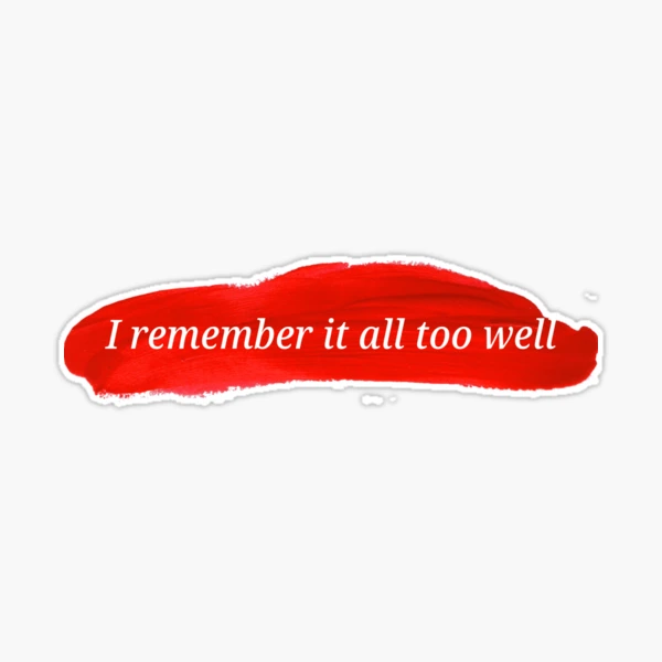 Taylor Swift all Too Well Sticker Pack of 8/ Sadie Sink Sticker/ Taylor  Swift Sticker Pack / All Too Well Lyrics / Taylors Version 