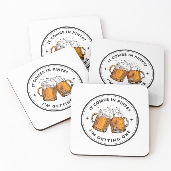 Item preview, It Comes In Pints - I'm Getting One - White - Fantasy Funny Beer designed and sold by Fenay Designs.
