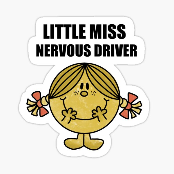 Nervous Driver Please Be Patient Meme Icon Stickers Decal 