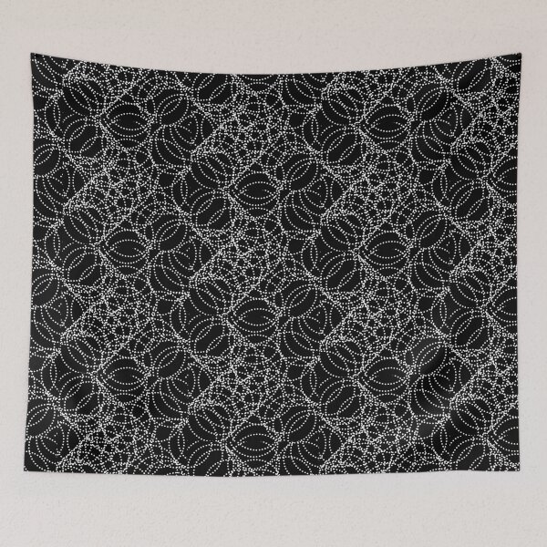 Item preview, Multiple white dotted circles on black background. Simple and unique designs in dots and circle pattern designed and sold by Giree07.
