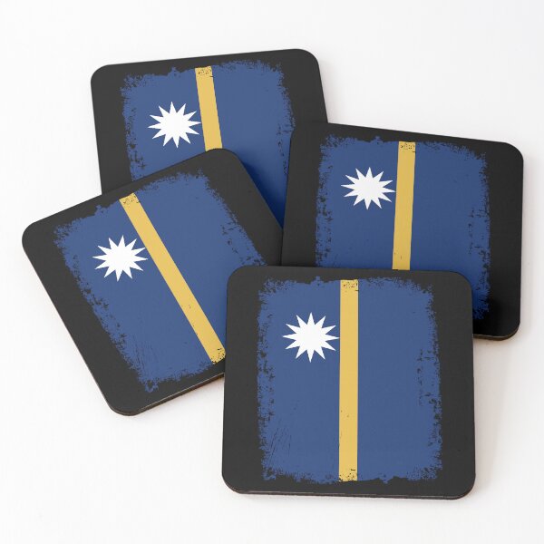 Item preview, Nauru Flag Distressed designed and sold by rafaeltto.