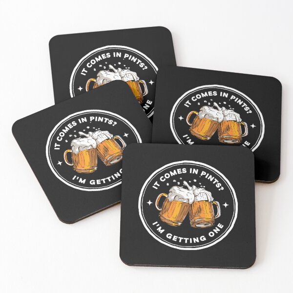 Item preview, It Comes In Pints - I'm Getting One - Black - Fantasy Funny Beer designed and sold by Fenay Designs.