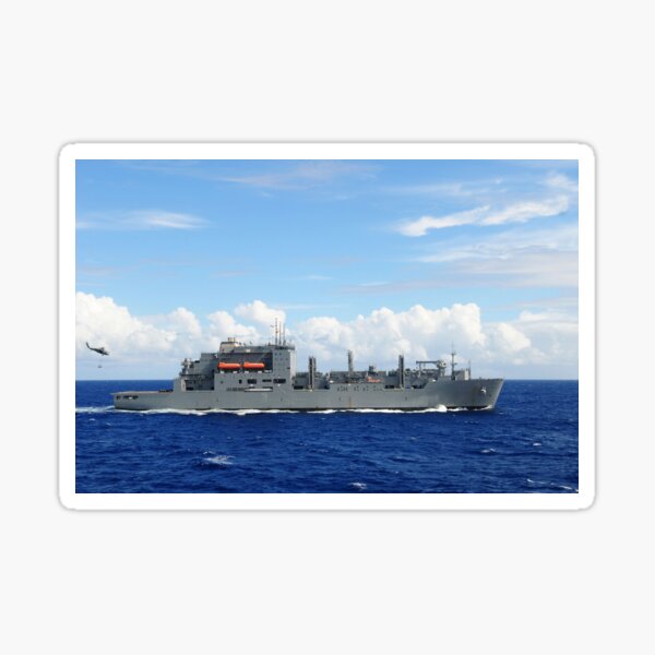 Item preview, STK104825M-An MH-60S Sea Hawk prepares to drop a pallet of supplies onto USNS Charles Drew. designed and sold by StocktrekImages.