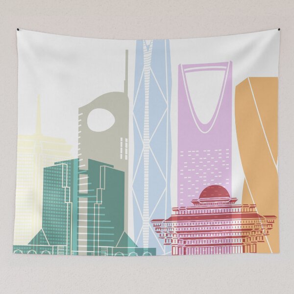 Item preview, Riyadh V2 skyline poster designed and sold by paulrommer.