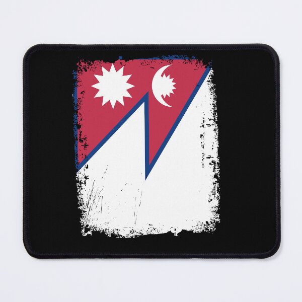 Item preview, Nepal Flag Distressed designed and sold by rafaeltto.
