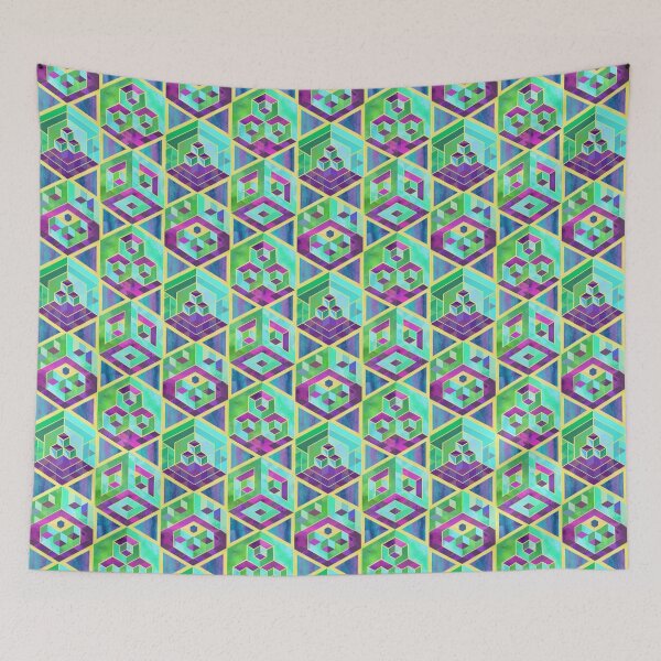 Item preview, Hexagon pattern 004 designed and sold by I N D I Λ N Λ B O N Ξ S.