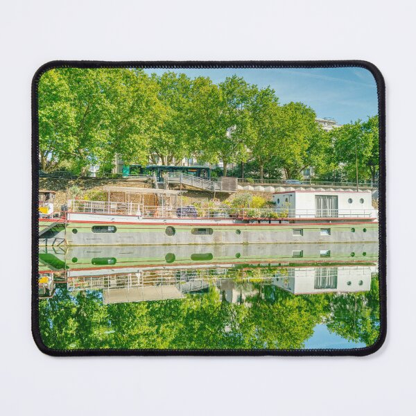Item preview, Paris River Seine House Boat Looking from the Island of La Grande Jatte designed and sold by skyfilming.
