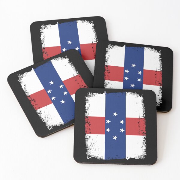 Item preview, Netherlands Antilles Flag Distressed designed and sold by rafaeltto.