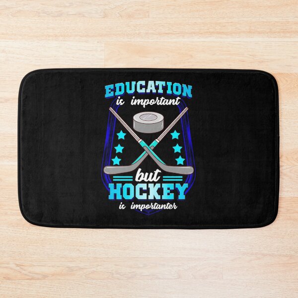 Item preview, La educación es importante pero el hockey es más importante Pegatina designed and sold by gusplawn5.
