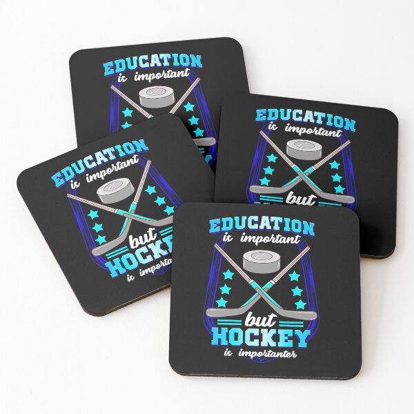 Item preview, La educación es importante pero el hockey es más importante Pegatina designed and sold by gusplawn5.