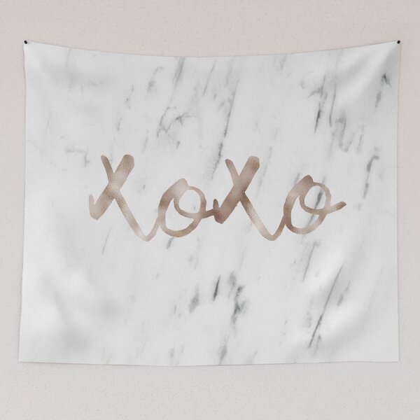 Item preview, Rose gold marble XOXO designed and sold by marbleco.