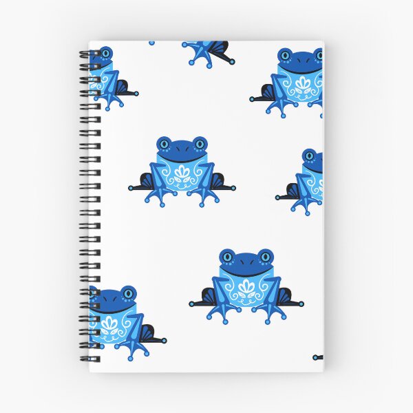 Item preview, Blue Neon Frog Pattern designed and sold by jessypaul027.