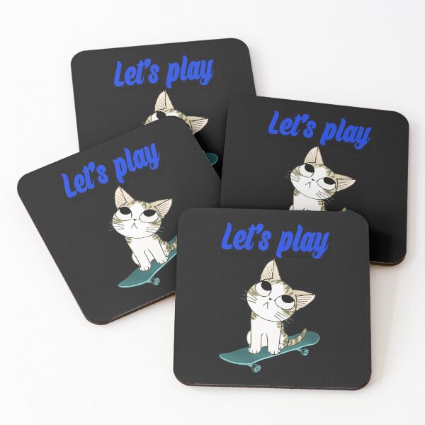 Item preview, Let's play cat  designed and sold by ghostart32.