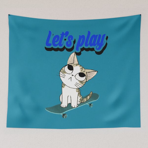 Item preview, Let's play cat  designed and sold by ghostart32.