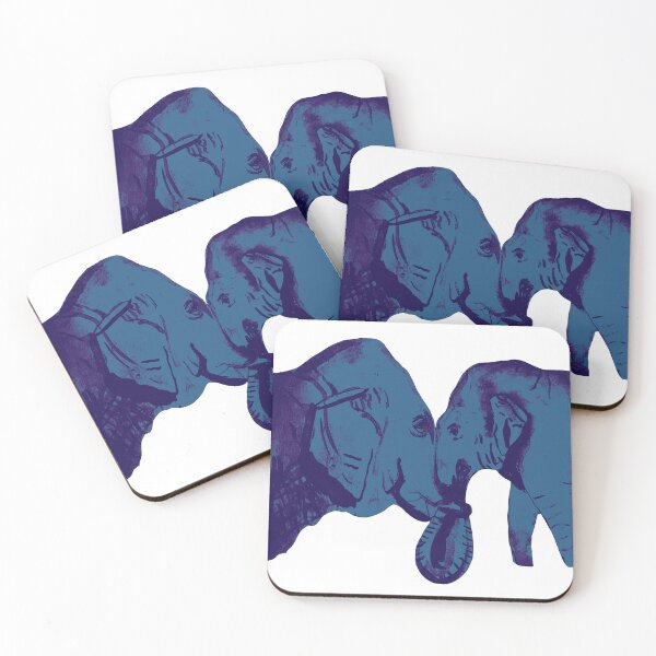 Item preview, Watercolor elephants couple designed and sold by altairaleon.