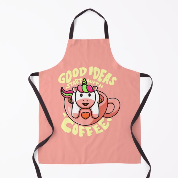 Item preview, Good Ideas start with Coffee Kawaii Unicorn on a Cup designed and sold by Yellow Coffee.