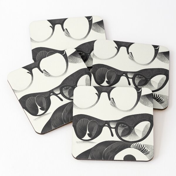 Item preview, Black and White Glasses designed and sold by deificusArt.