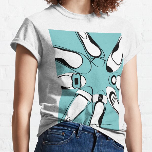 Bright Blue flat shoes Classic T-Shirt