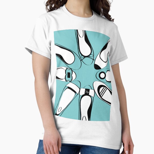 Bright Blue flat shoes Classic T-Shirt