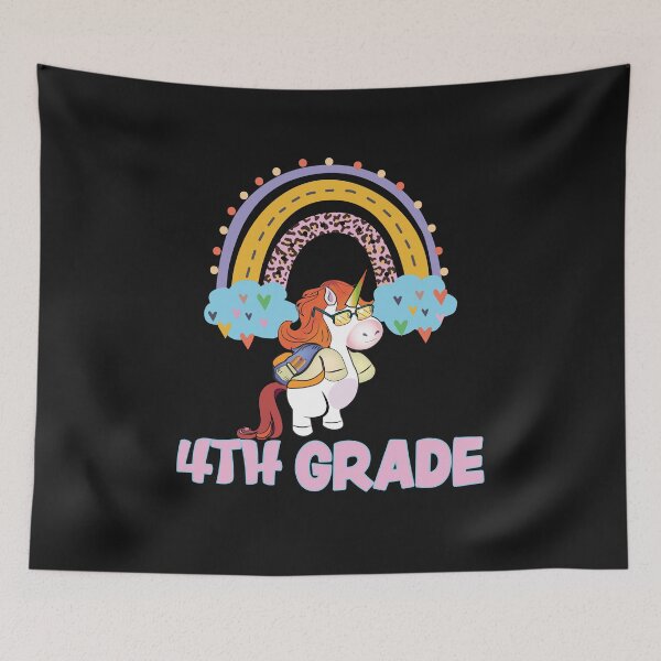 Item preview, Copy of Funny Back To School Graphic Unicorn 4th grade designed and sold by fatydesignspace.
