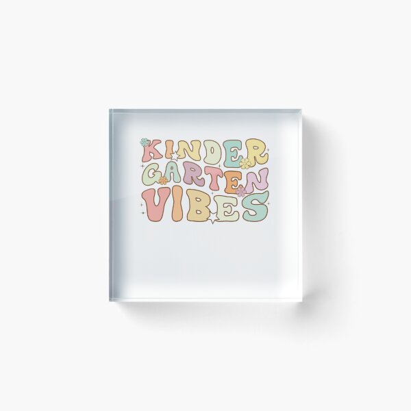 Item preview, kindergarten Vibes Wavy Retro Back To School Teacher Kids designed and sold by clothesy7.
