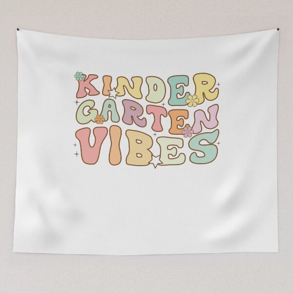 Item preview, kindergarten Vibes Wavy Retro Back To School Teacher Kids designed and sold by clothesy7.