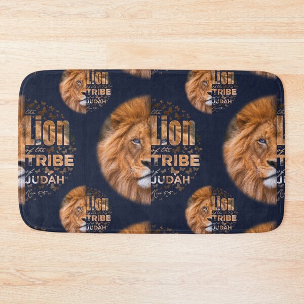 Item preview, Lion of Judah with butterflies on navy designed and sold by AbideApparel.