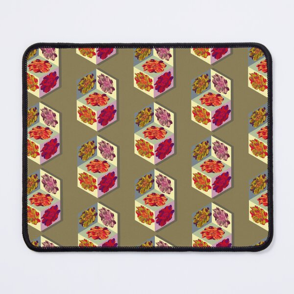 Item preview, Colorful peonies inside a cube designed and sold by Kabira77.