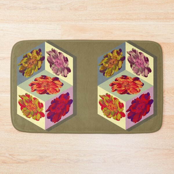 Item preview, Colorful peonies inside a cube designed and sold by Kabira77.