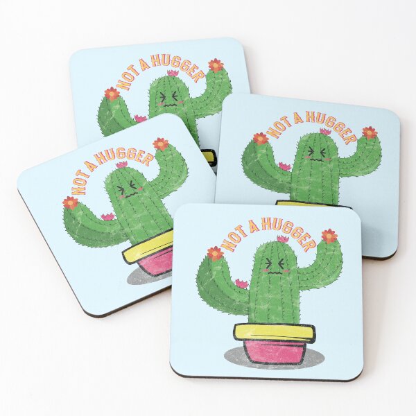 Item preview, Not A Hugger - funny cactus designed and sold by Numero14.