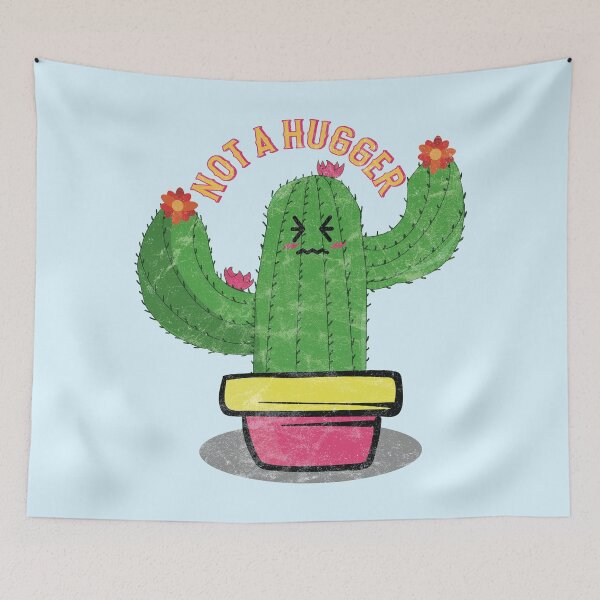 Item preview, Not A Hugger - funny cactus designed and sold by Numero14.